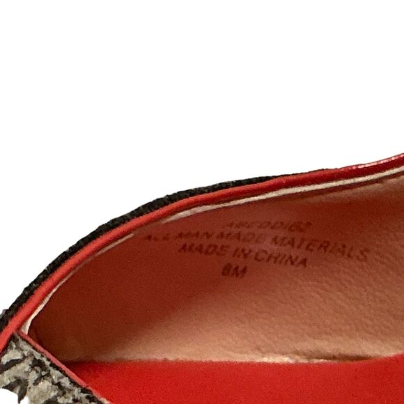 Audrey Brooke Wedge Heel Shoes Size 8M Peep Toe Snakeskin Adjustable Slingback - Picture 5 of 7